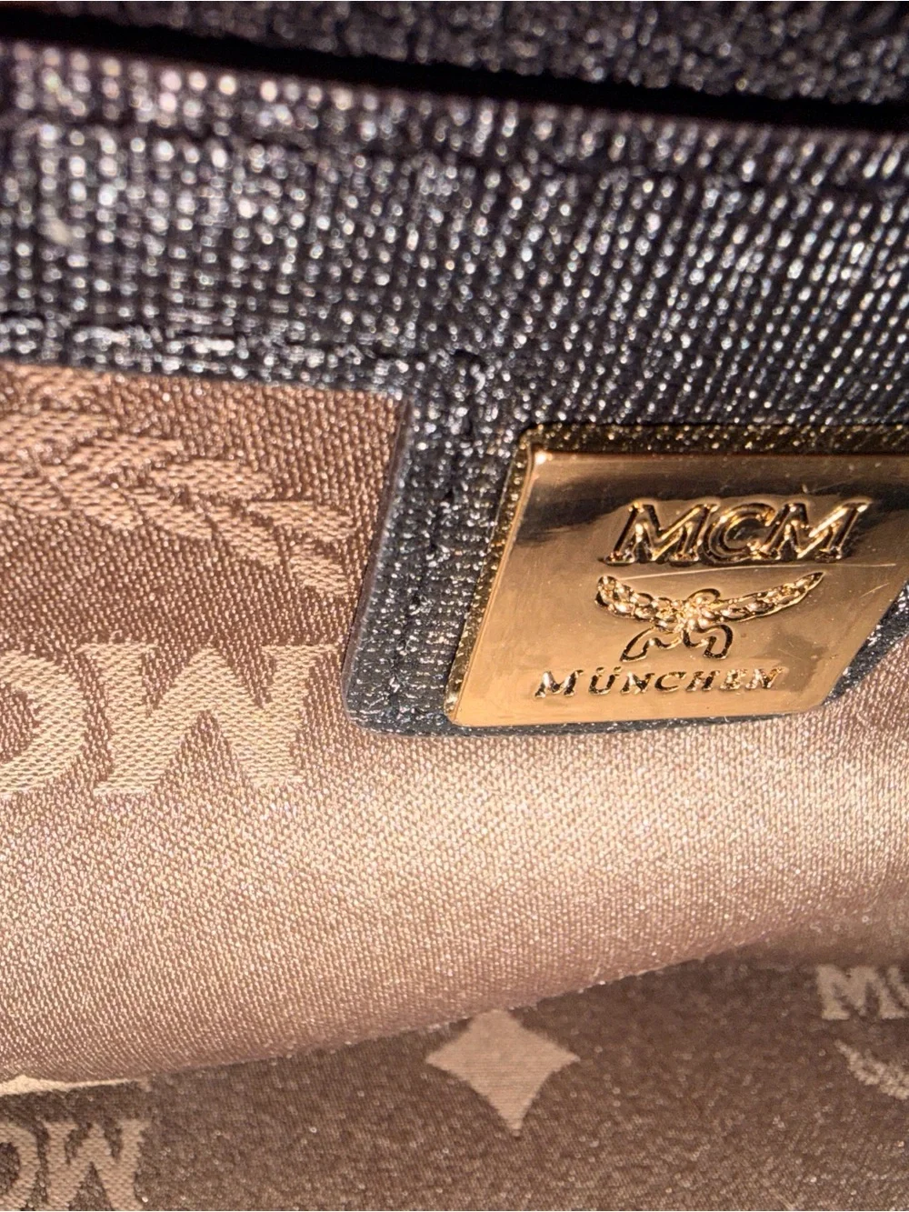 MCM  Nuovo Two-Way Tote in Black Saffiano Leather - Large